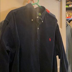 Ralph Lauren Blue Corduroy shirt size large